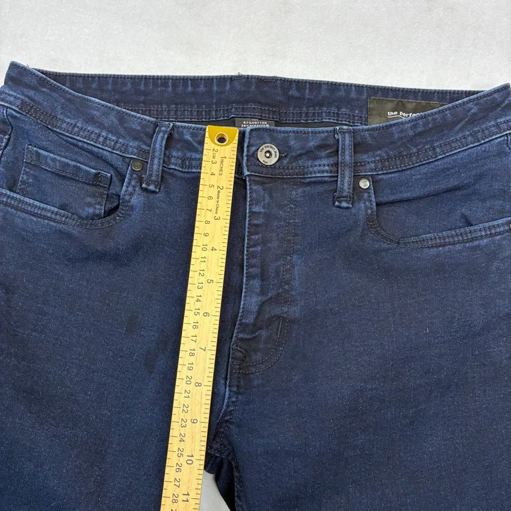 The Perfect Jean NYC Skinny Jeans Men 34x32 Dark Blue Wash Stretch JU9T2B5BM32